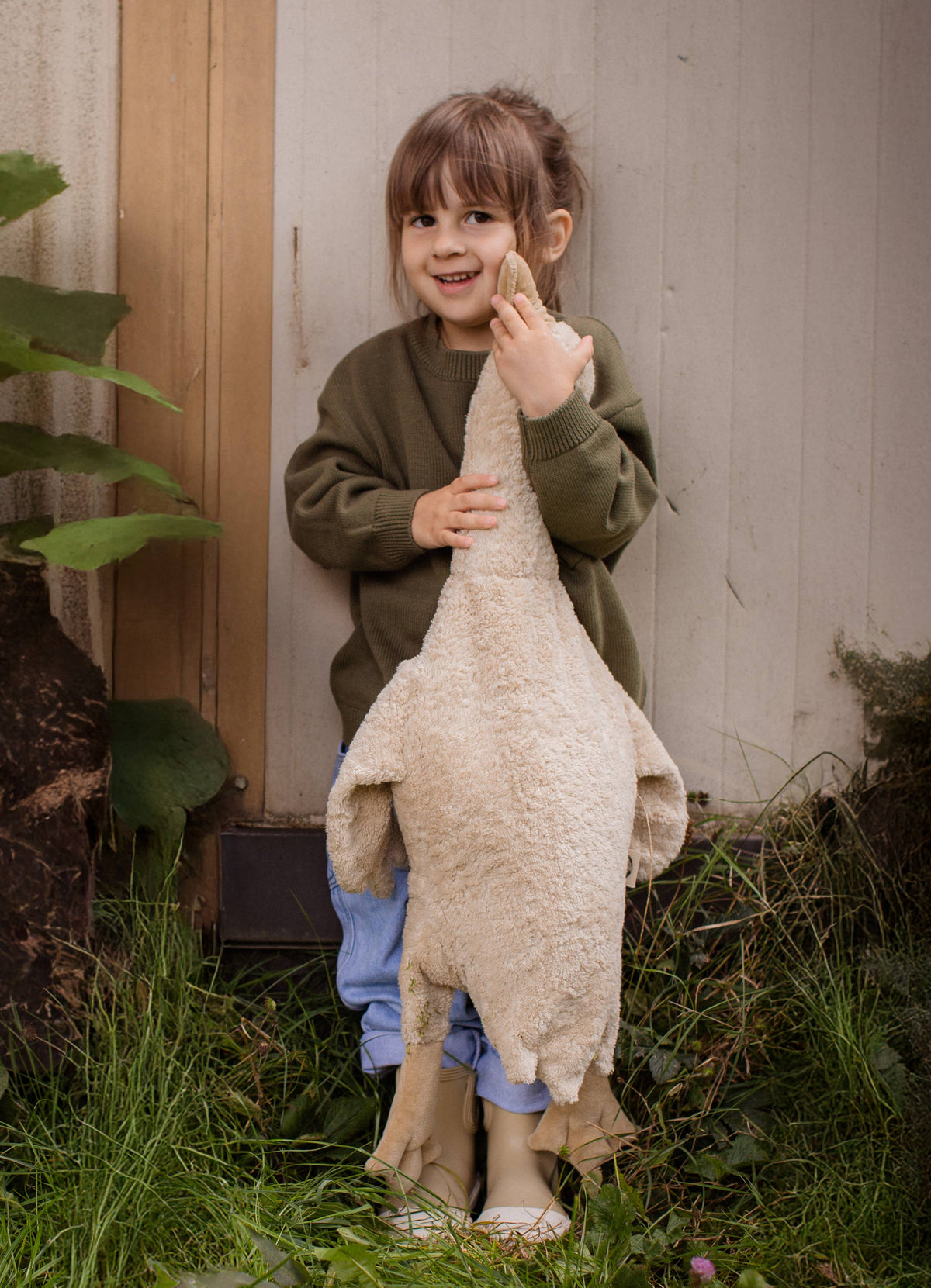 Senger-Naturwelt - Cuddly animal Goose large | linen