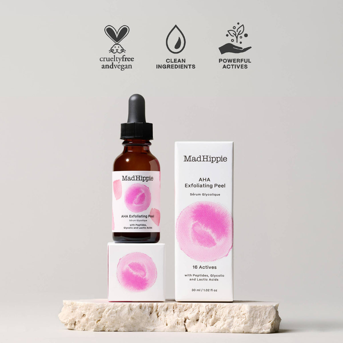 Mad Hippie - AHA Exfoliating Peel -Peptides, Hyaluronic Acid, Niacinamide