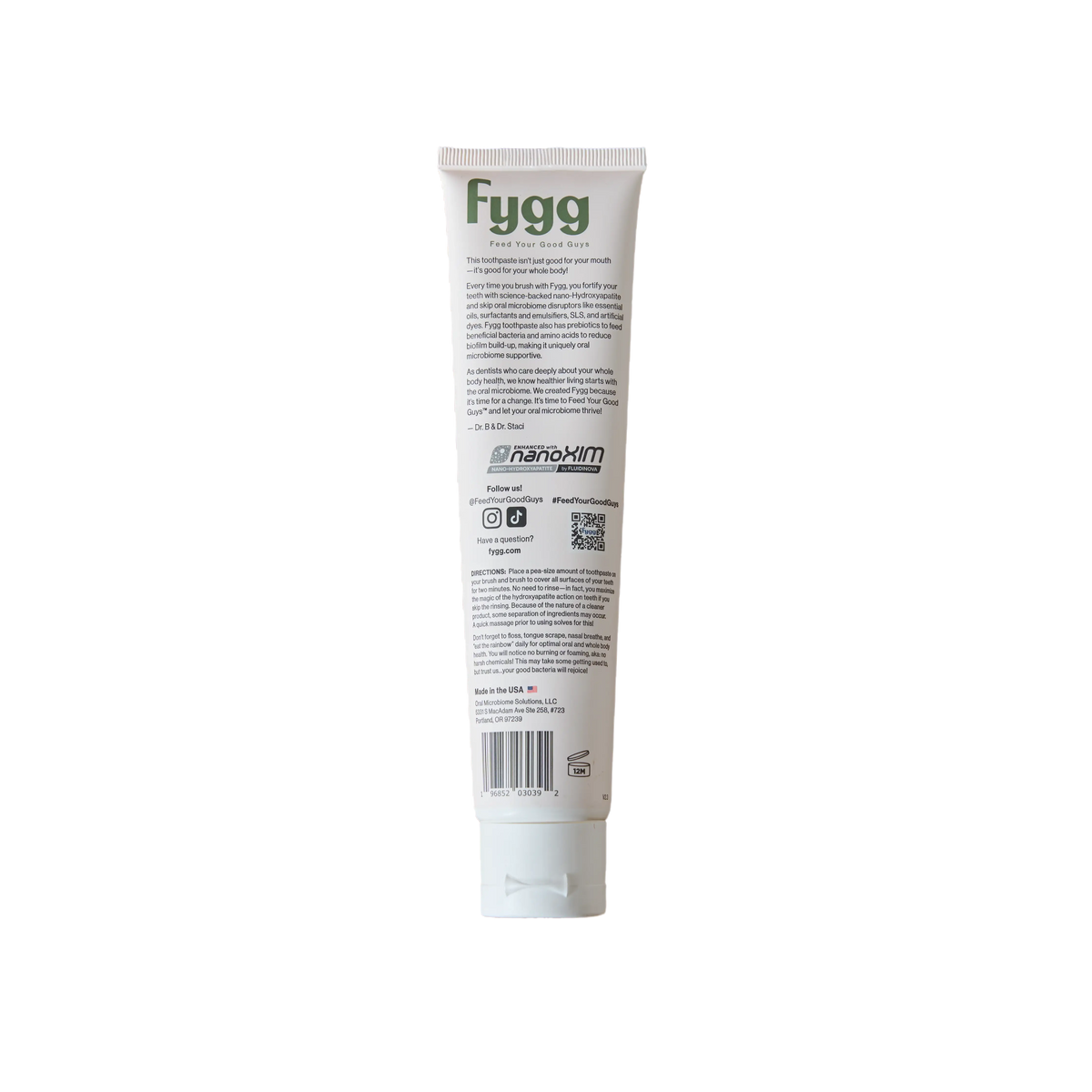Fygg - Mild Mint Nano-Hydroxyapatite Toothpaste