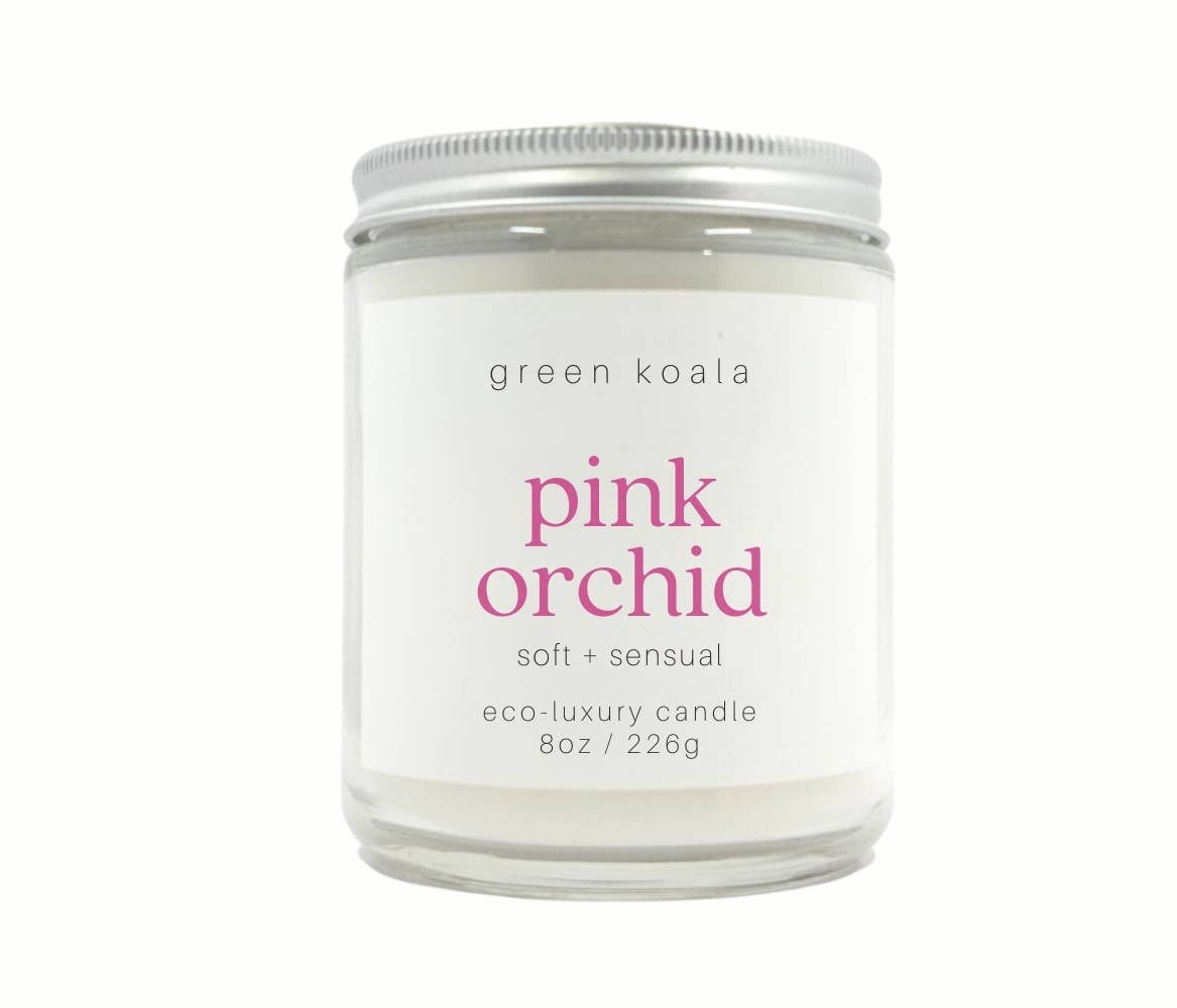 Green Koala - Pink Orchid 8oz Eco-Luxury Candle