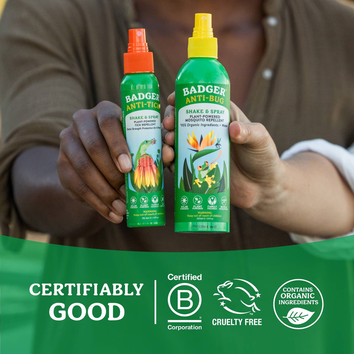 Badger - Badger Tick Spray, All Natural Tick Repellent, Deet-Free