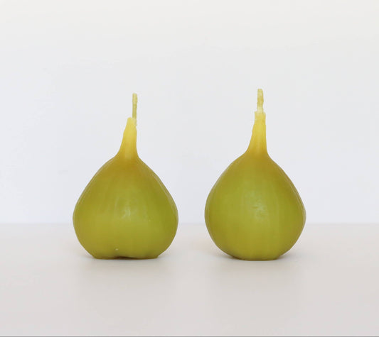 Green Fig Tealight Beeswax Candle by Happy Organics