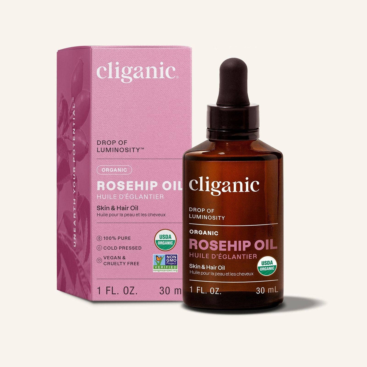 Organic Rosehip Oil by Cliganic