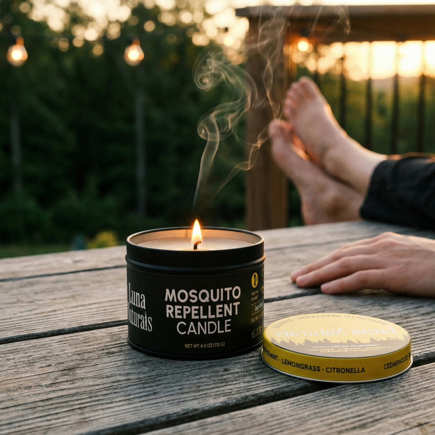 Luna Naturals - Mosquito Repellent Candle | Citrusy | 3PK