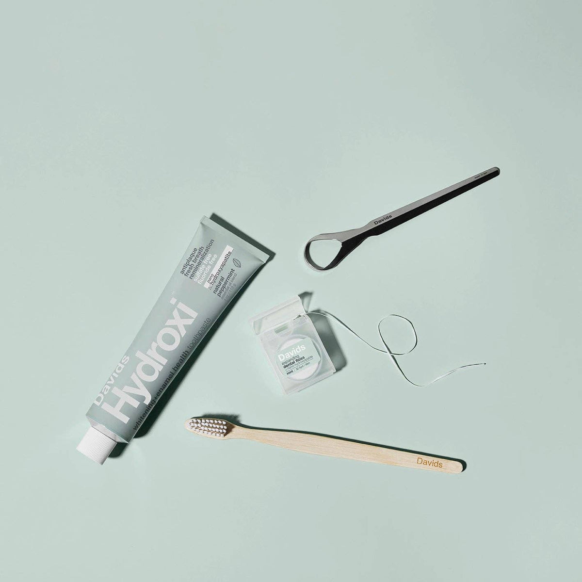 Davids Hydroxi™ whitening+enamel health nano hydroxyapatite premium toothpaste / peppermint