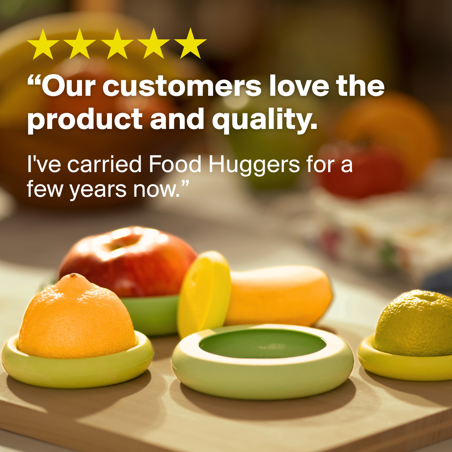 Food Huggers - Reusable Silicone Food Savers – Autumn Harvest (Set of 5)