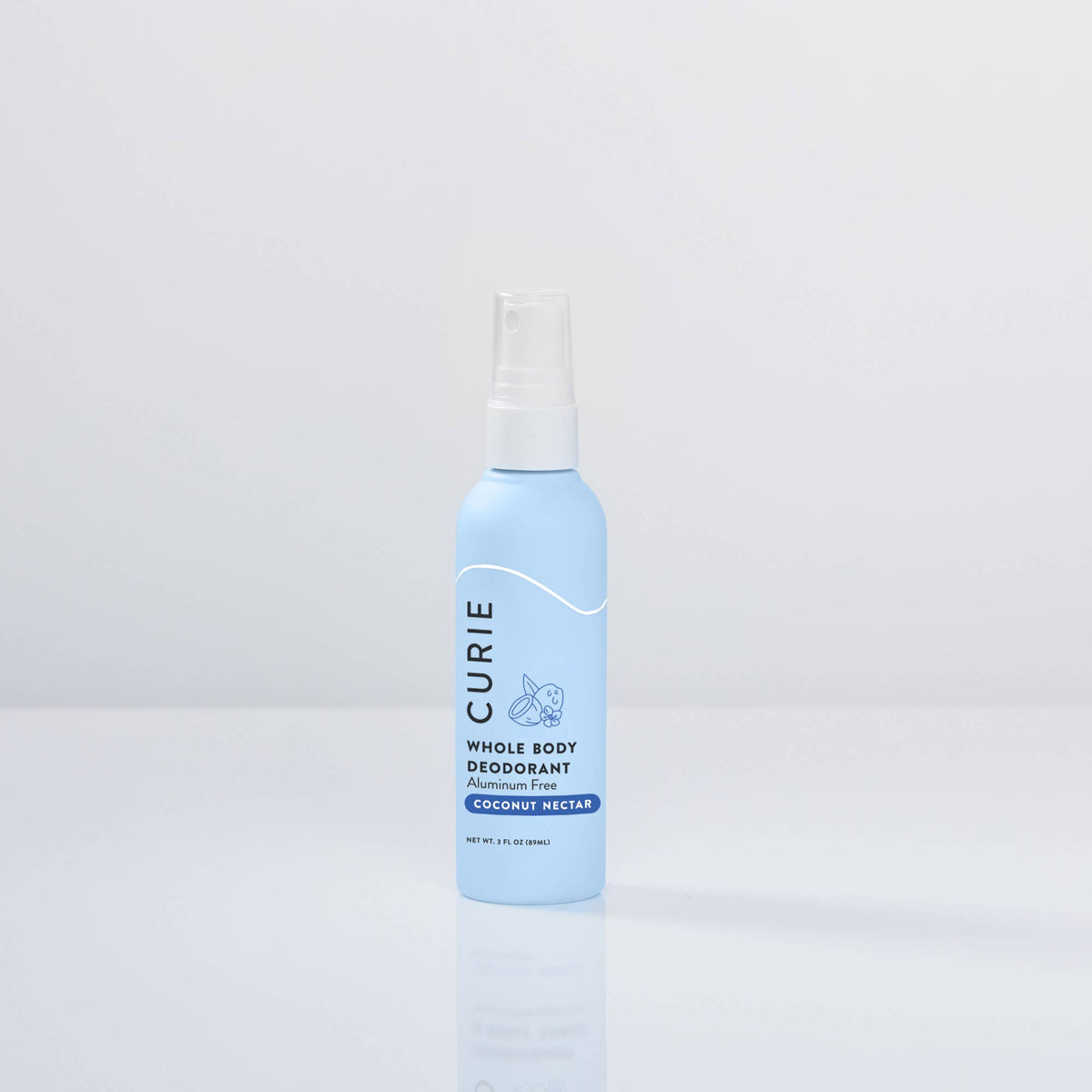 Aluminum Free Whole Body Deodorant Spray Coconut Nectar by Curie