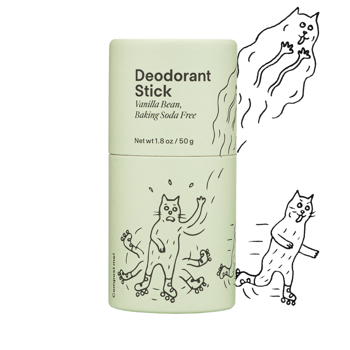 Meow Meow Tweet - Vanilla Bean Baking Soda Free Deodorant Stick