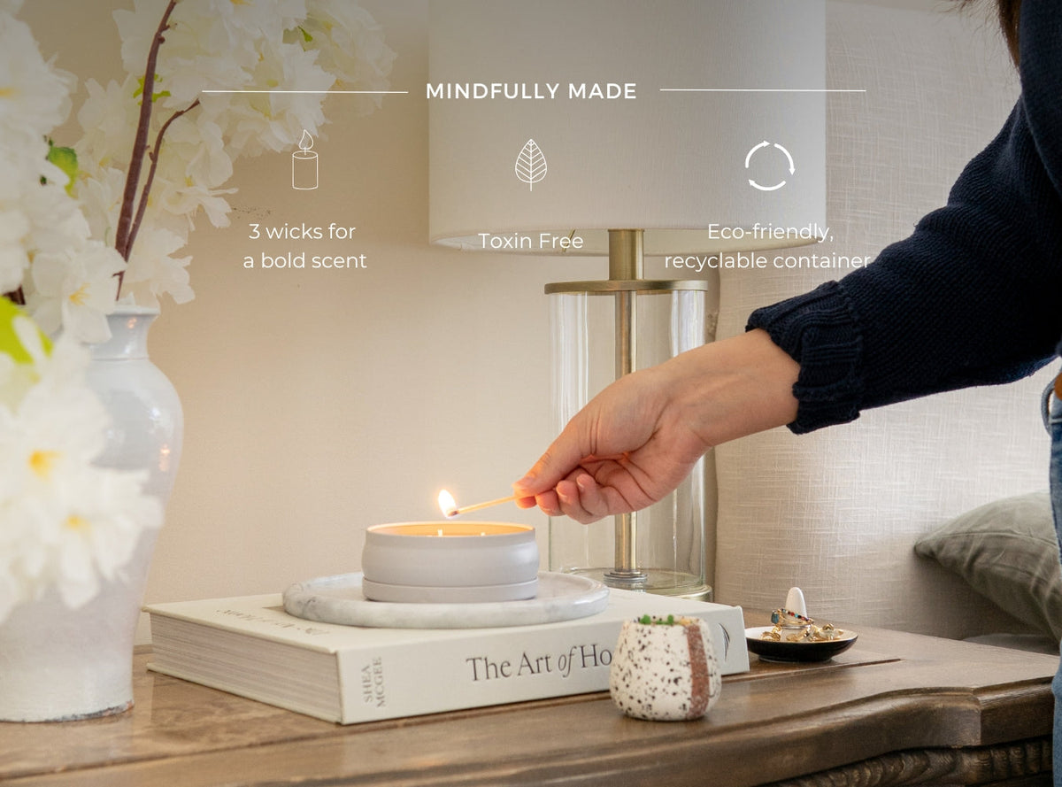 Bamboo 3-Wick Candle by Grow Fragrance