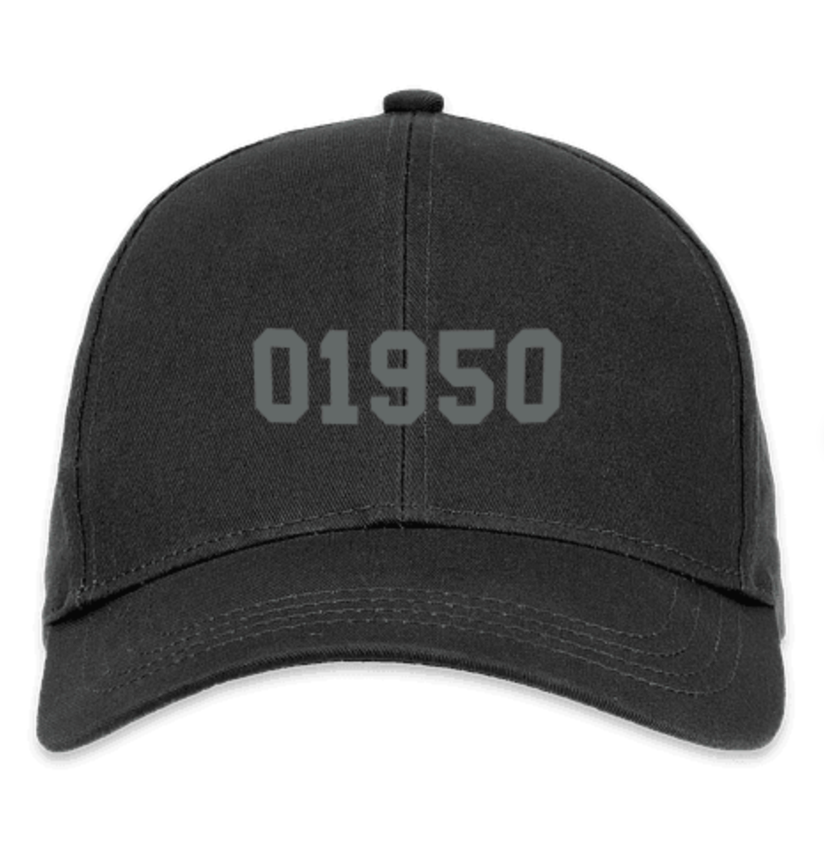 Newburyport 01950 Organic Cotton Black Hat