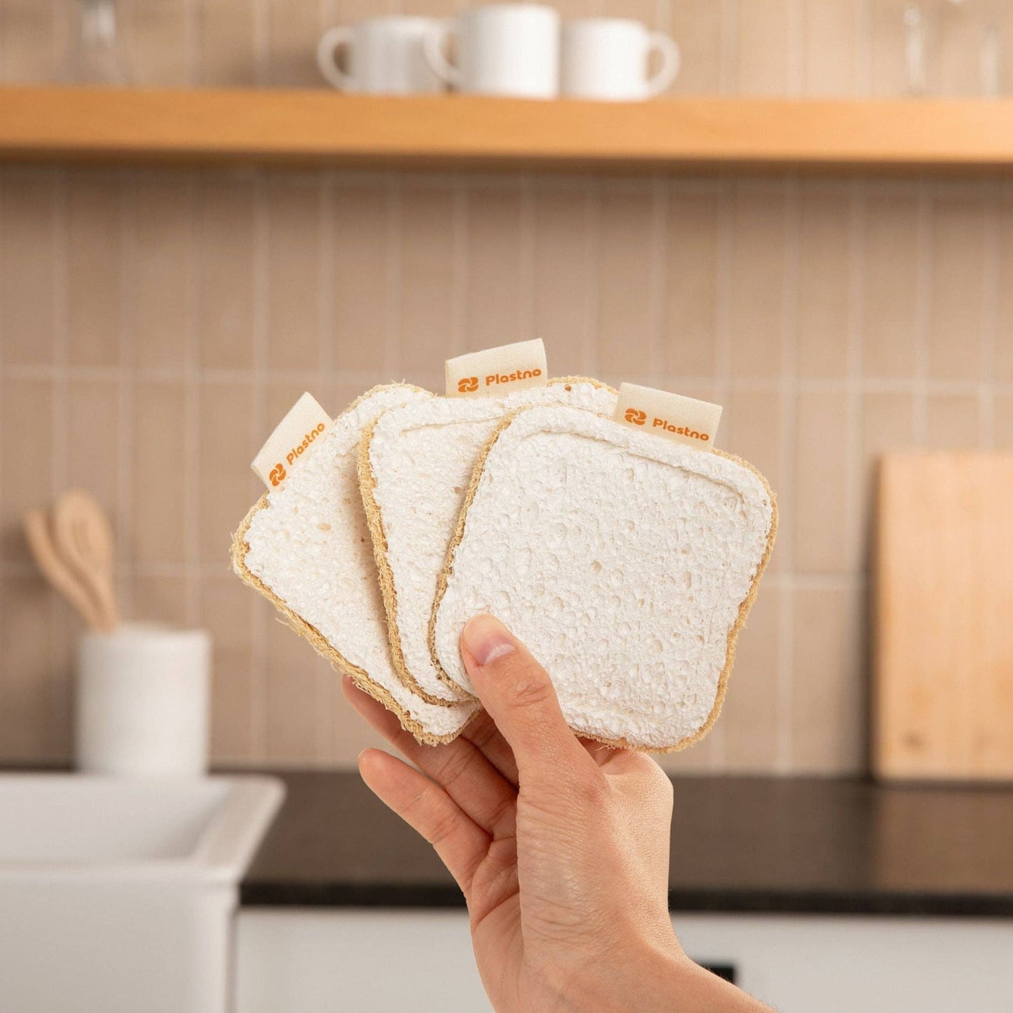 Plastno - Scrub Sponge (3 Sponges)