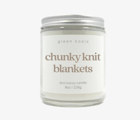 Chunky Knit Blanket 8oz Eco-Luxury Candle