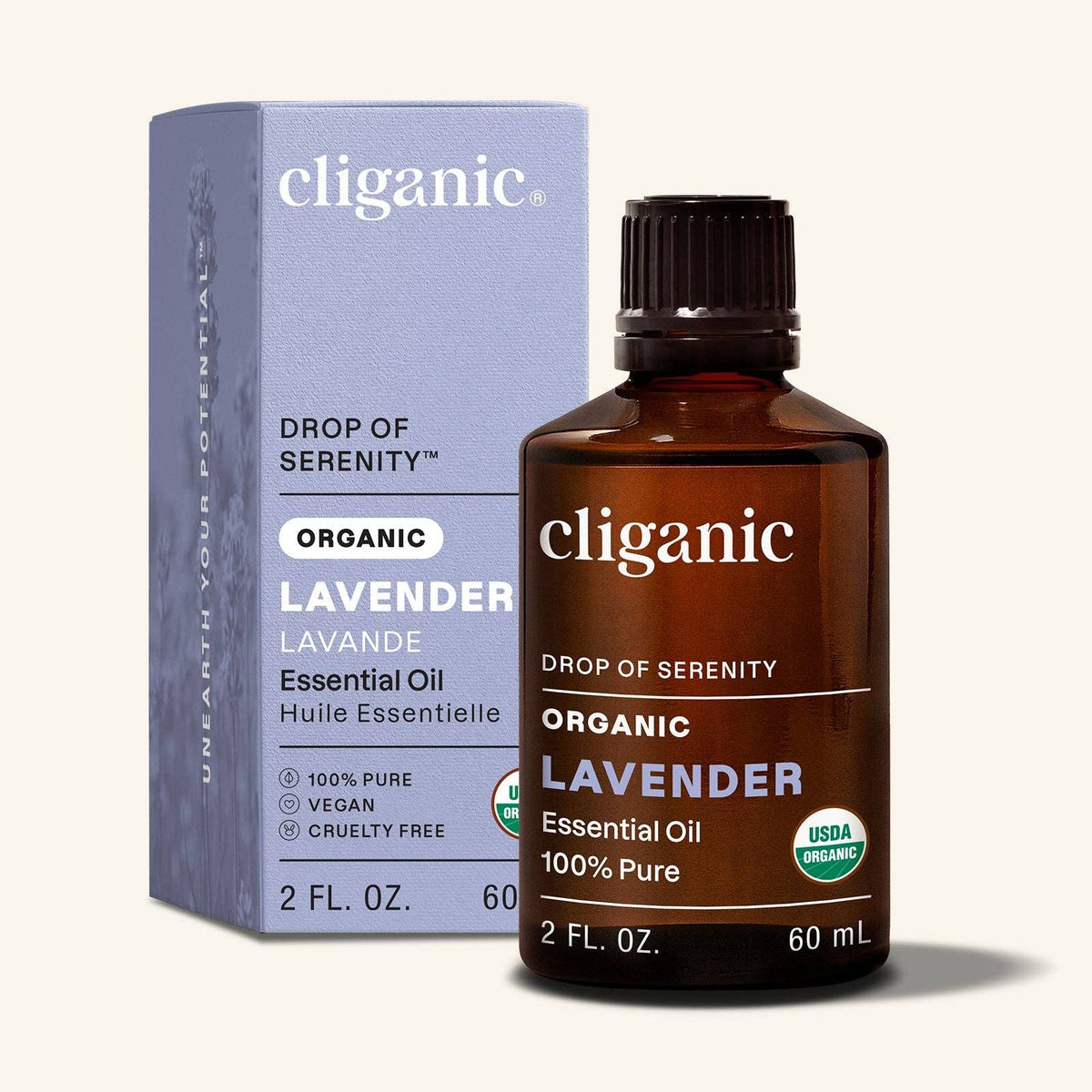 Cliganic - Organic Lavender Essential Oil 10ml