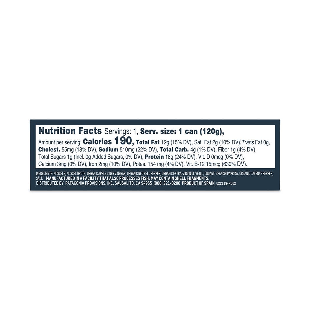 Patagonia Provisions - Tinned Fish - Spicy Mussels