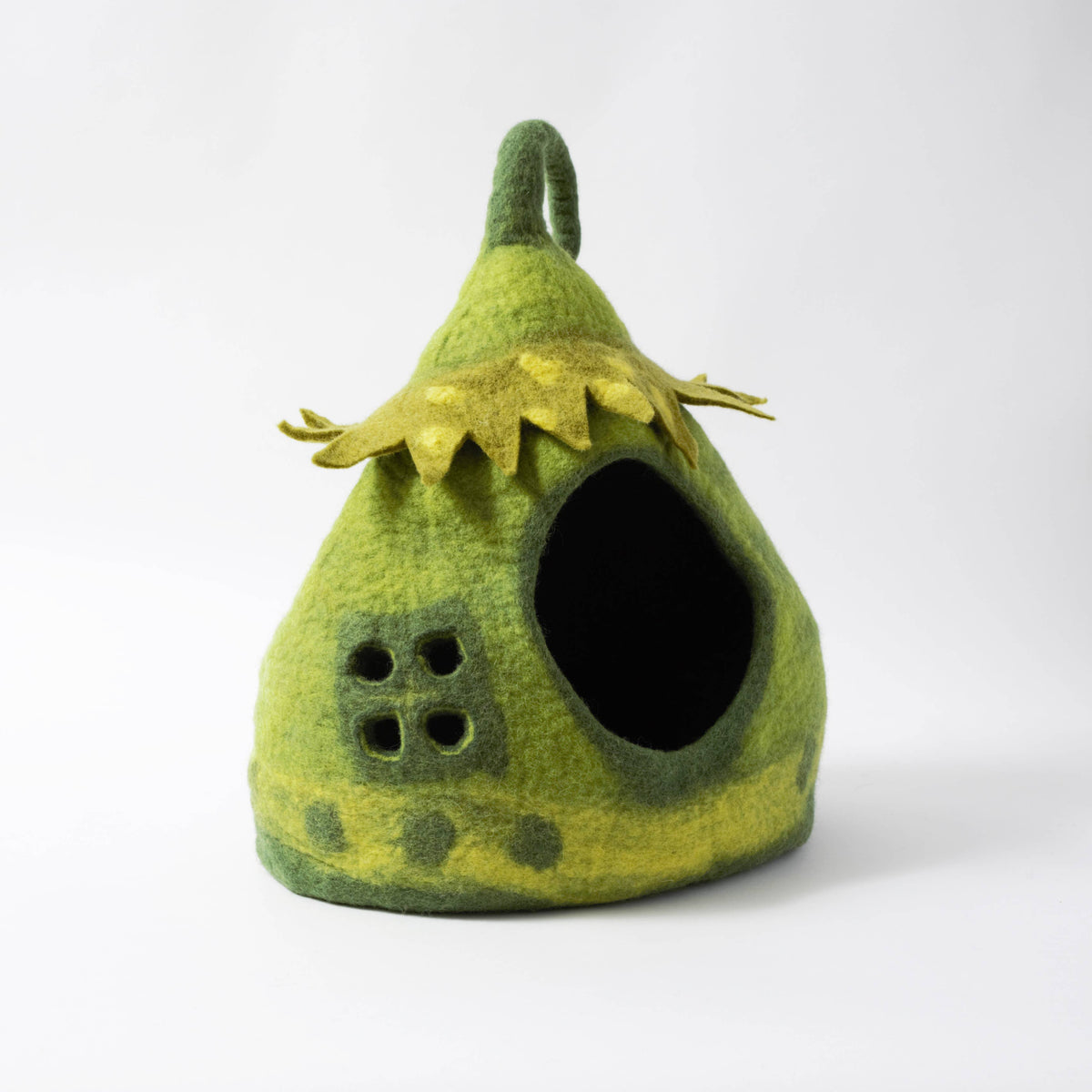 Fairy House Wool Pet Cave by Karma Cat Inc.