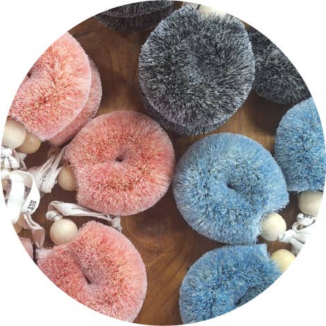 Ethical Global - Spa Shower Puff Body Brushes - Handmade - All Natural