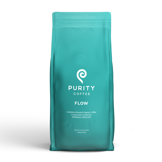 FLOW: Original Medium Roast Whole Bean Coffee by Purity Coffee