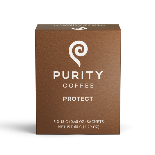 PROTECT: Light-Medium Roast Single-Serve Pocket Purity™ by Purity Coffee