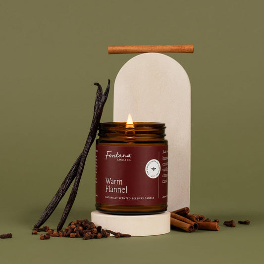 Warm Flannel Jar Candle by Fontana Candle Co