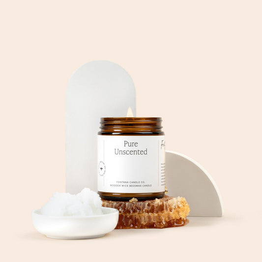 Pure Unscented Jar Candle by Fontana Candle Co