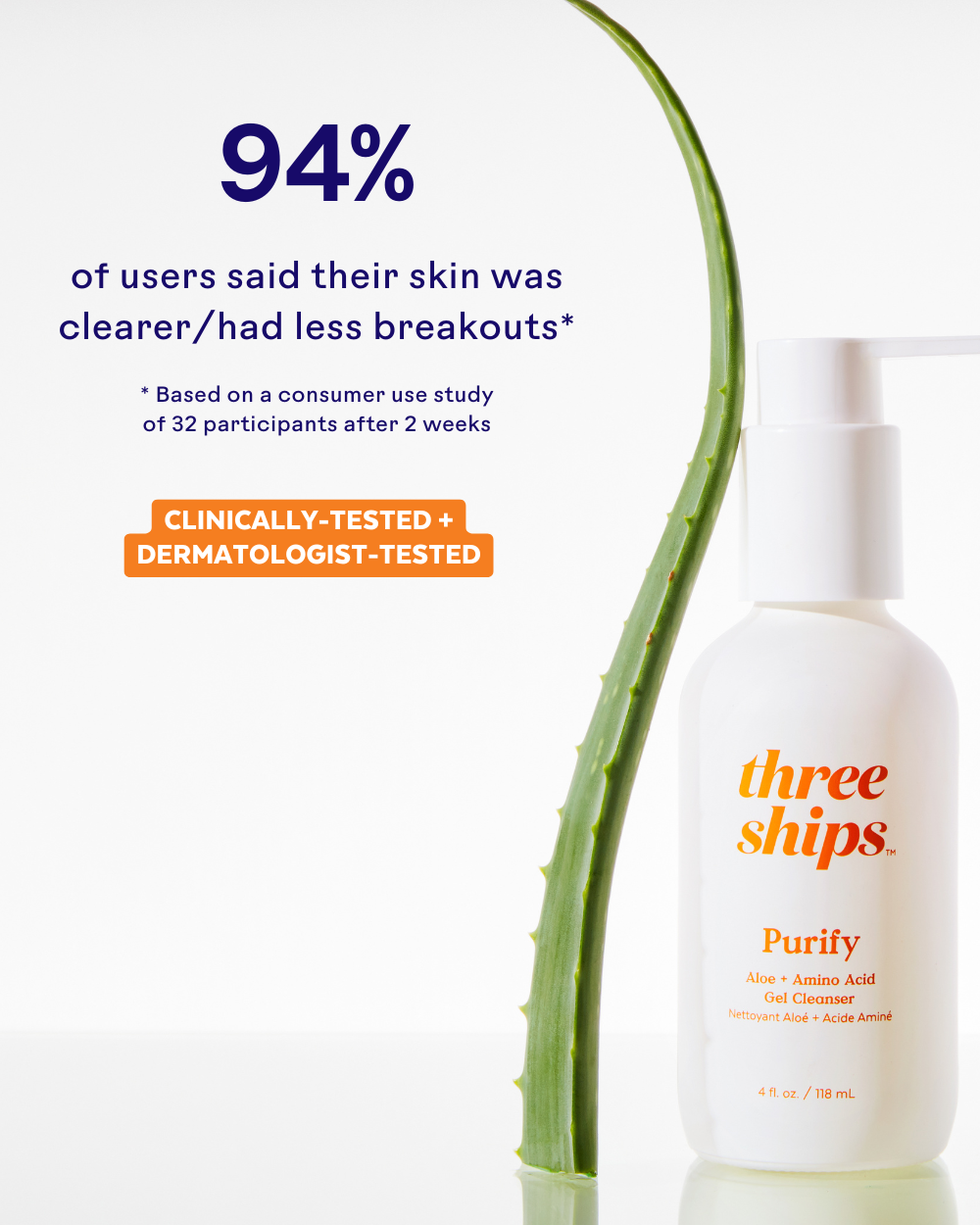 Three Ships Purify Gel Cleanser Deluxe Sample