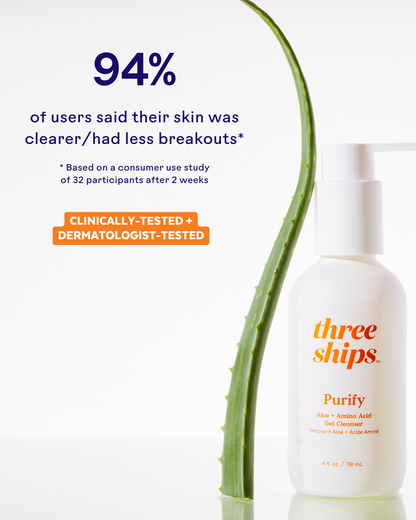Three Ships Purify Gel Cleanser Deluxe Sample