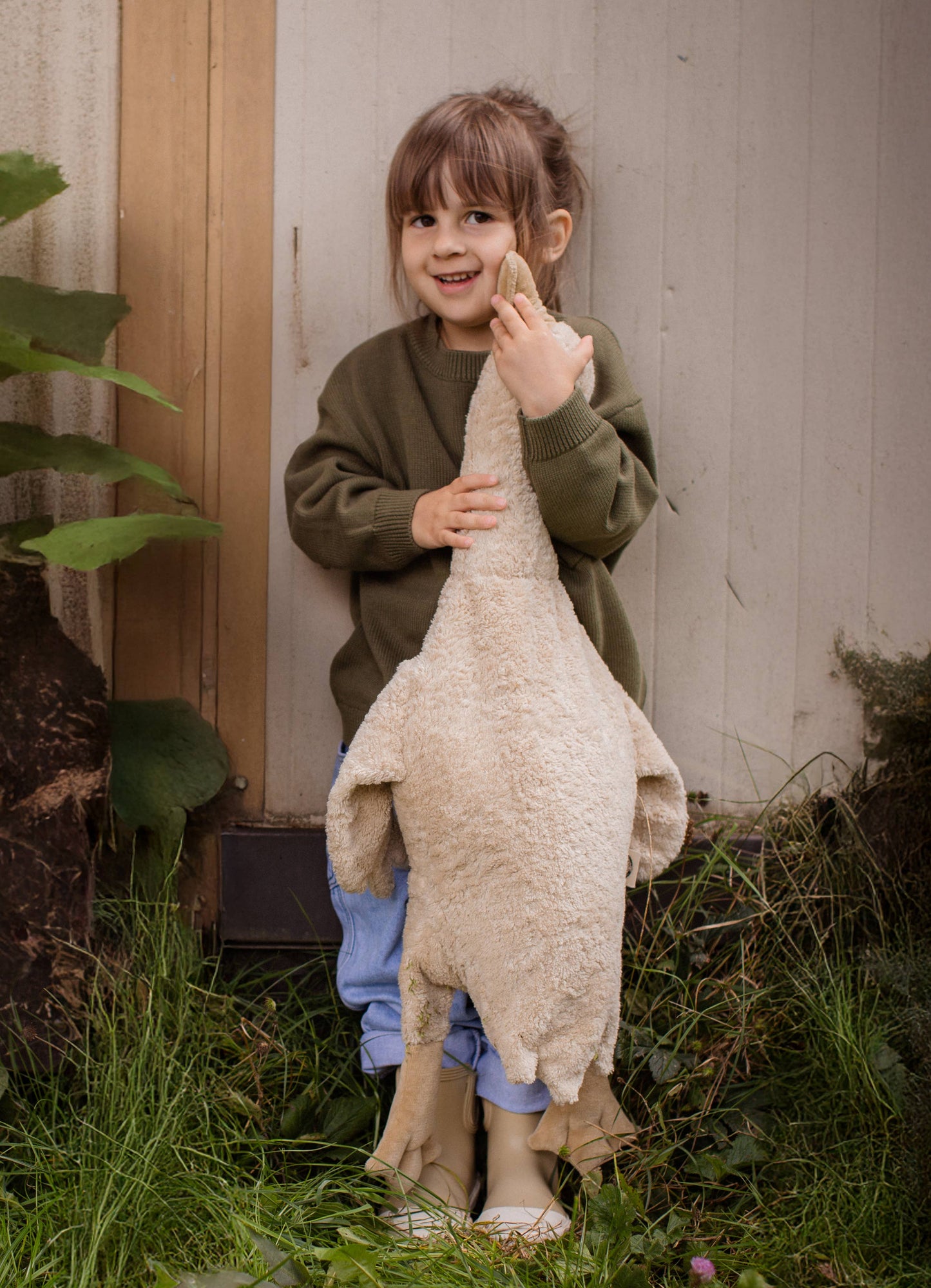 Senger-Naturwelt - Cuddly animal Goose large | linen