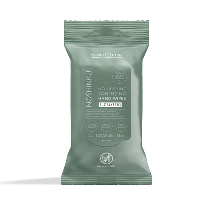Noshinku - Eucalyptus Nourishing Hand Sanitizing Travel Wipes