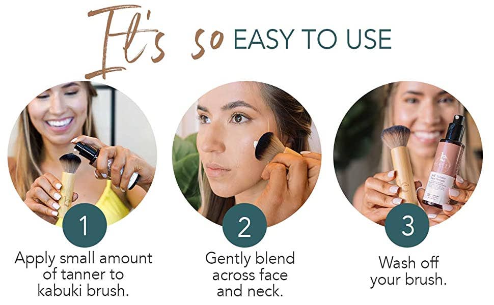 Beauty By Earth - Self Tanner Kabuki Facial Tan Application Brush