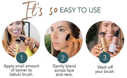Beauty By Earth - Self Tanner Kabuki Facial Tan Application Brush