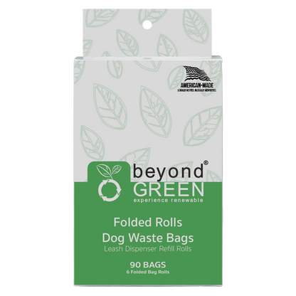 Dog Waste Bags, 90-Count — Leash Dispenser Refill Rolls