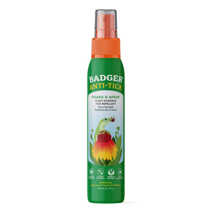 Badger - Badger Tick Spray, All Natural Tick Repellent, Deet-Free