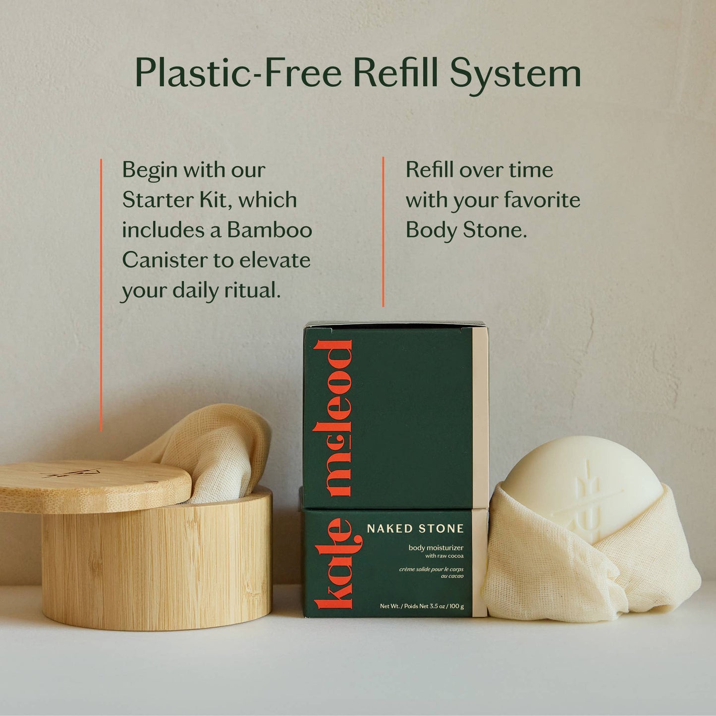 Kate McLeod - Naked Stone | Deep Moisturizing Lotion Bar
