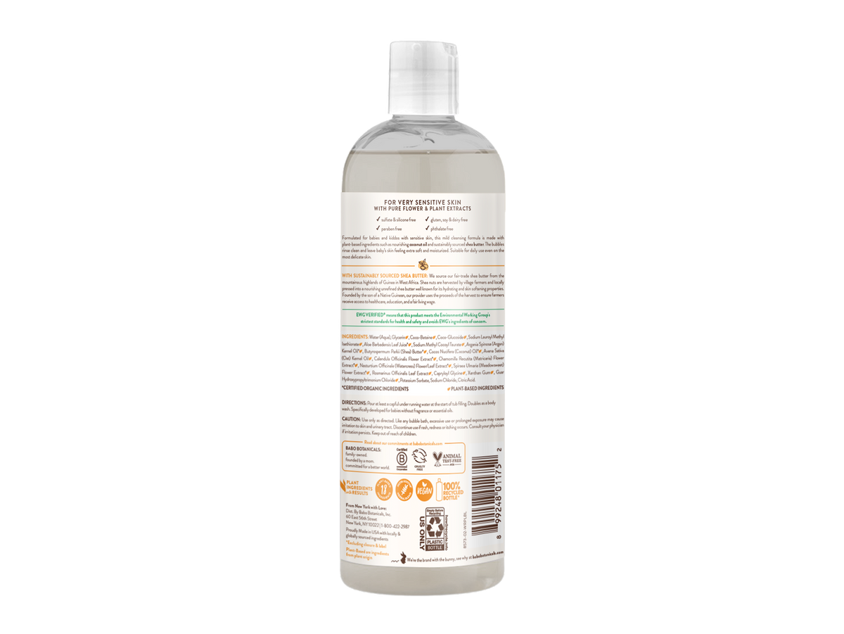 Sensitive Baby Bubble Bath & Wash