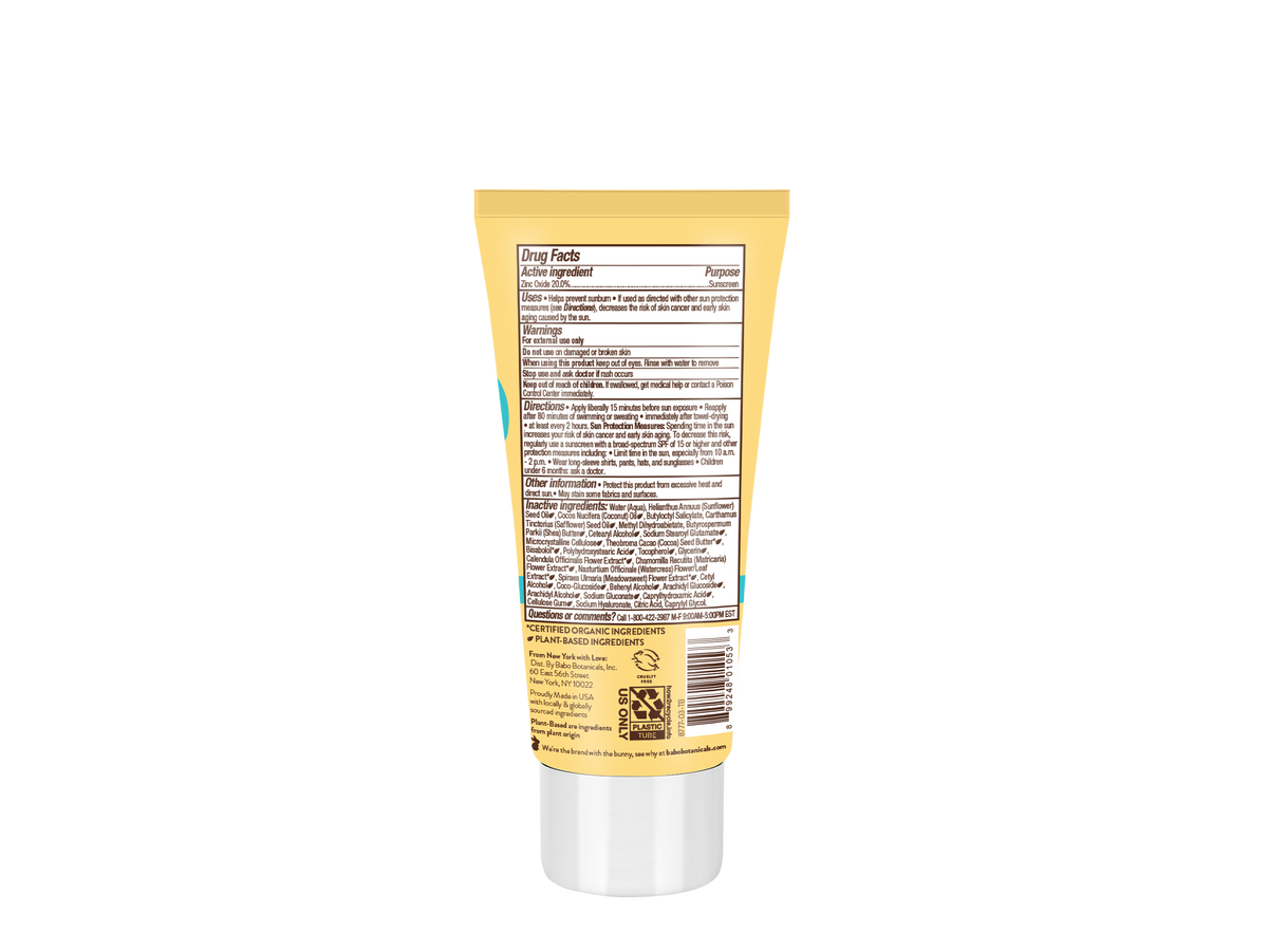 Babo Botanicals - Super Shield Sunscreen Lotion SPF50