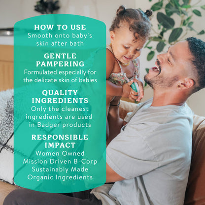 Badger - Badger Baby Balm, Soothes Diaper Rash, Cradle Cap & Dry Skin