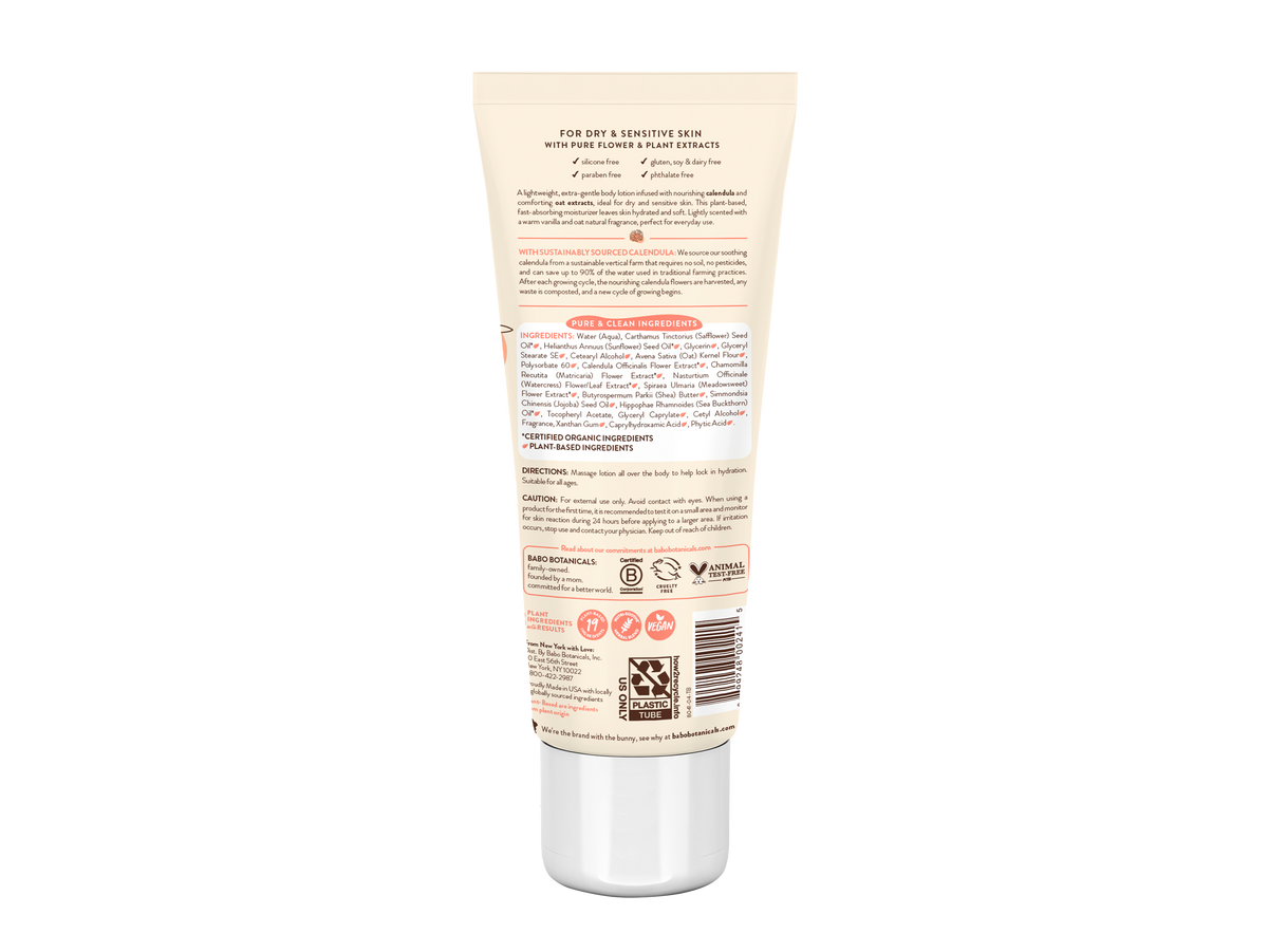 Babo Botanicals - Moisturizing Oat & Calendula Body Lotion