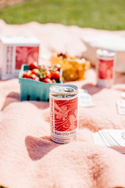 For Bitter For Worse - Rose City Fizz nonalcoholic cocktail 4pack Dry January
