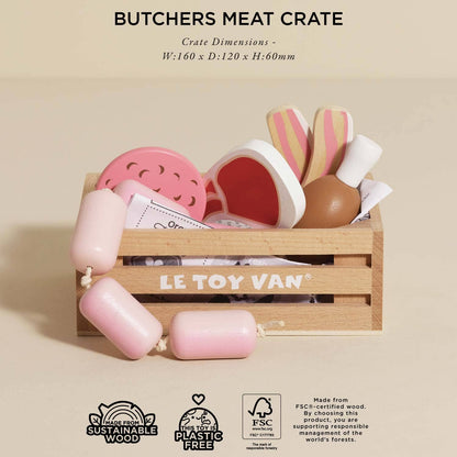 Le Toy Van, Inc. - Butchers Meat Wooden Market Crate