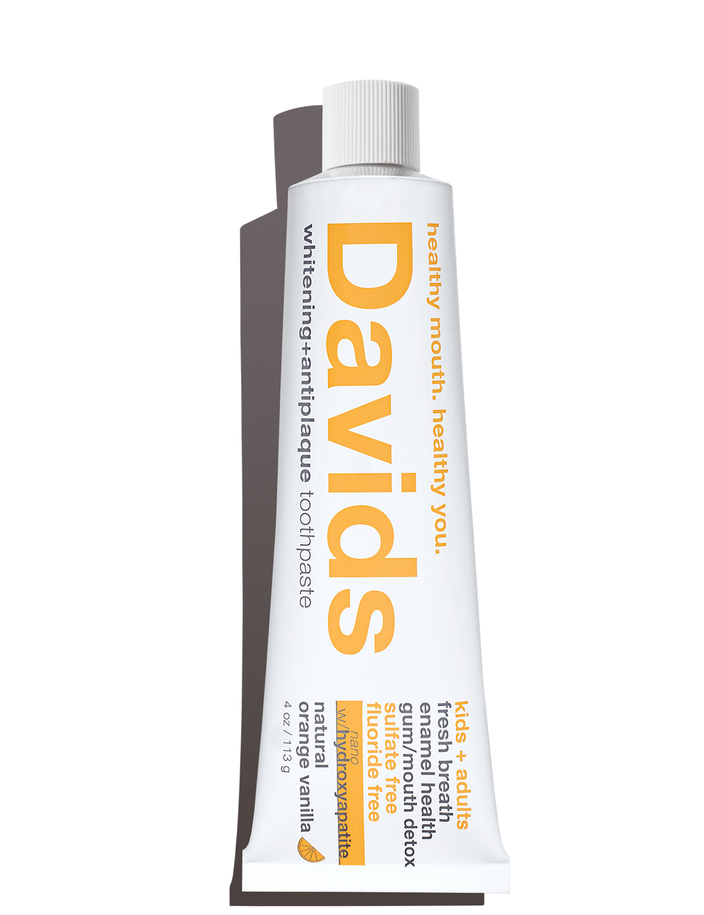 Davids kids + adults nano-hydroxyapatite / orange vanilla