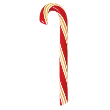 Organic Hand-Spun Jumbo Candy Cane - Mint - 1.75 oz