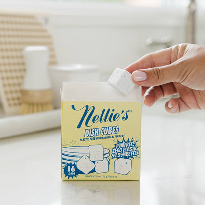 Dish Cubes, Pre-Measured Dishwasher Detergent 16 Load