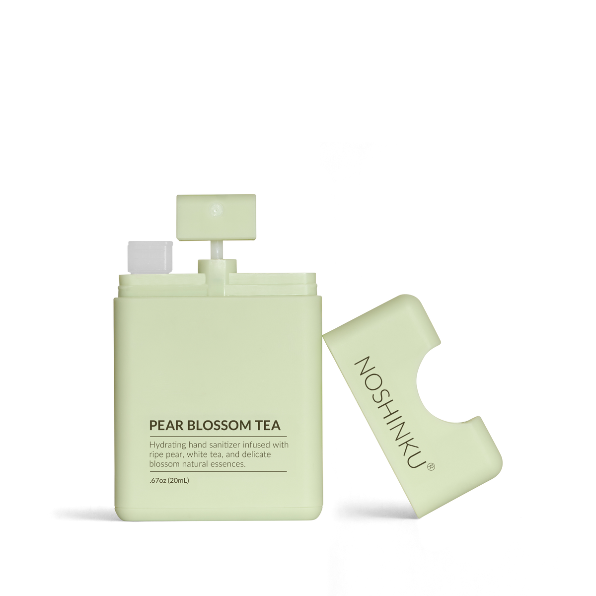 Noshinku - Refillable Pear Blossom Tea Hydrating Pocket Hand Sanitizer
