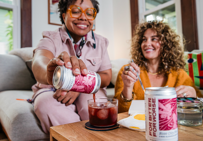 For Bitter For Worse - Rose City Fizz nonalcoholic cocktail 4pack Dry January