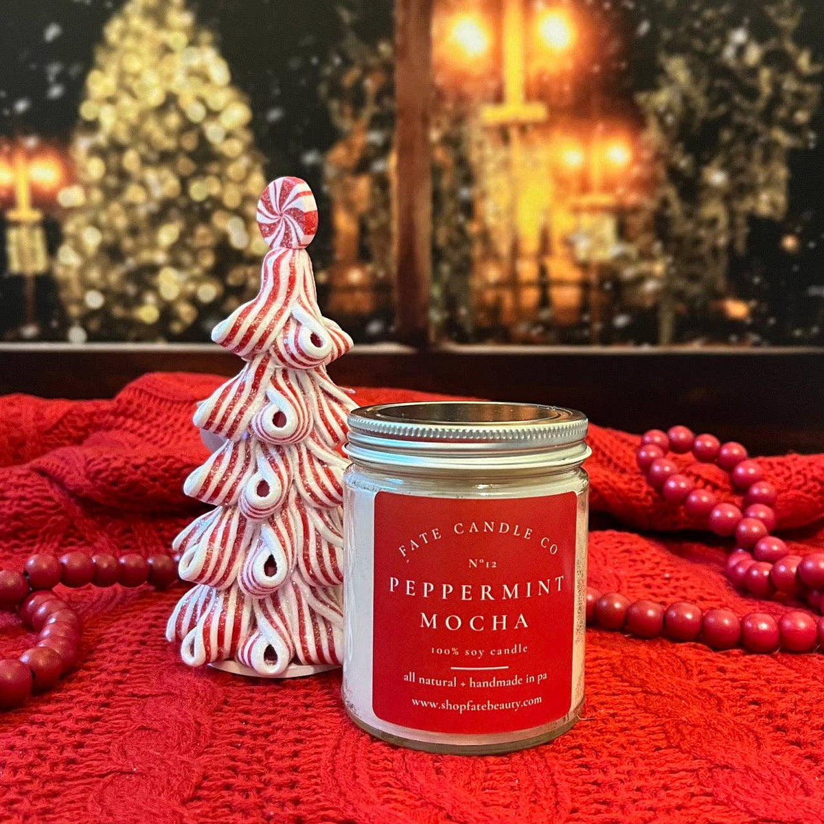 Peppermint Mocha Non-Toxic Candle (Chocolate + Mint)