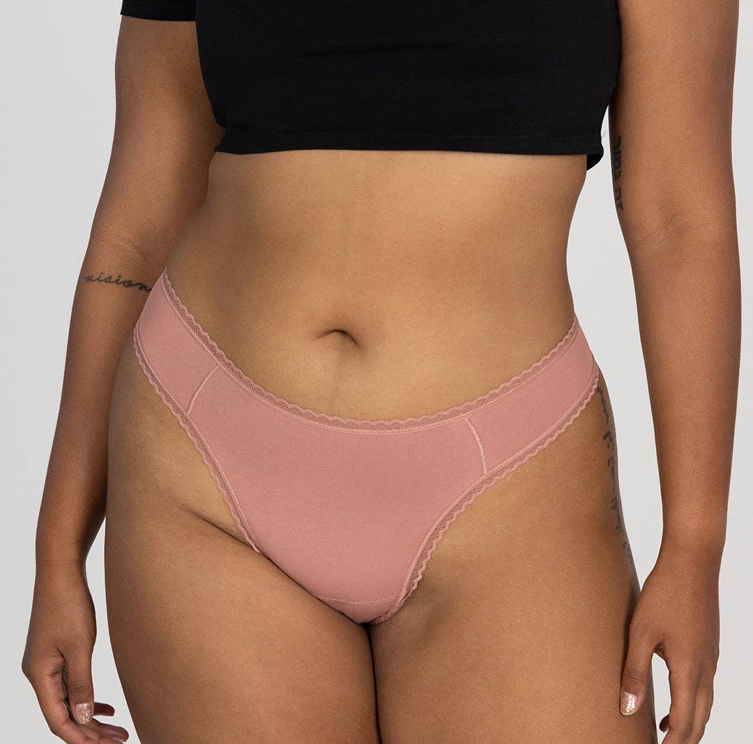 Organic Cotton Mid Rise Thong