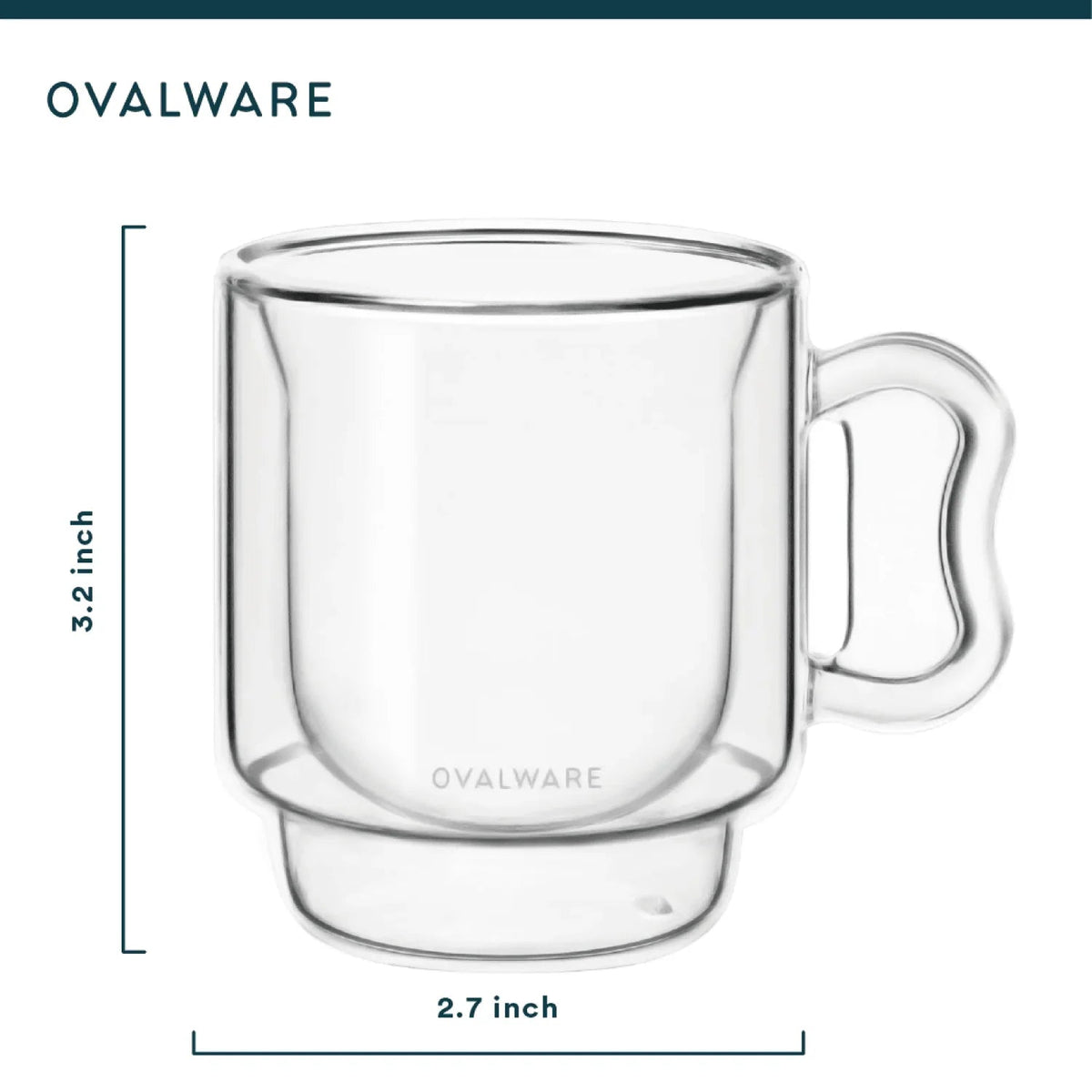 Double Wall Espresso Cups - 120ml/4oz by Ovalware