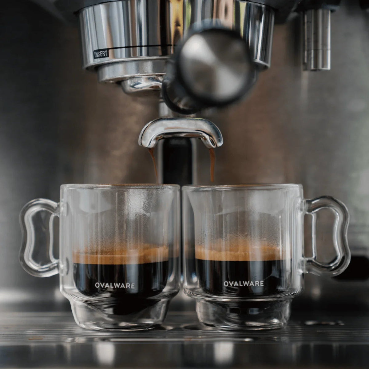 Double Wall Espresso Cups - 120ml/4oz by Ovalware