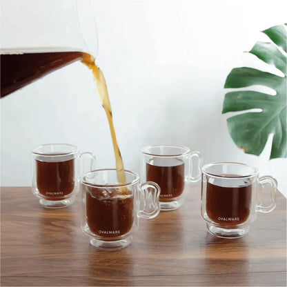 Double Wall Espresso Cups - 120ml/4oz by Ovalware