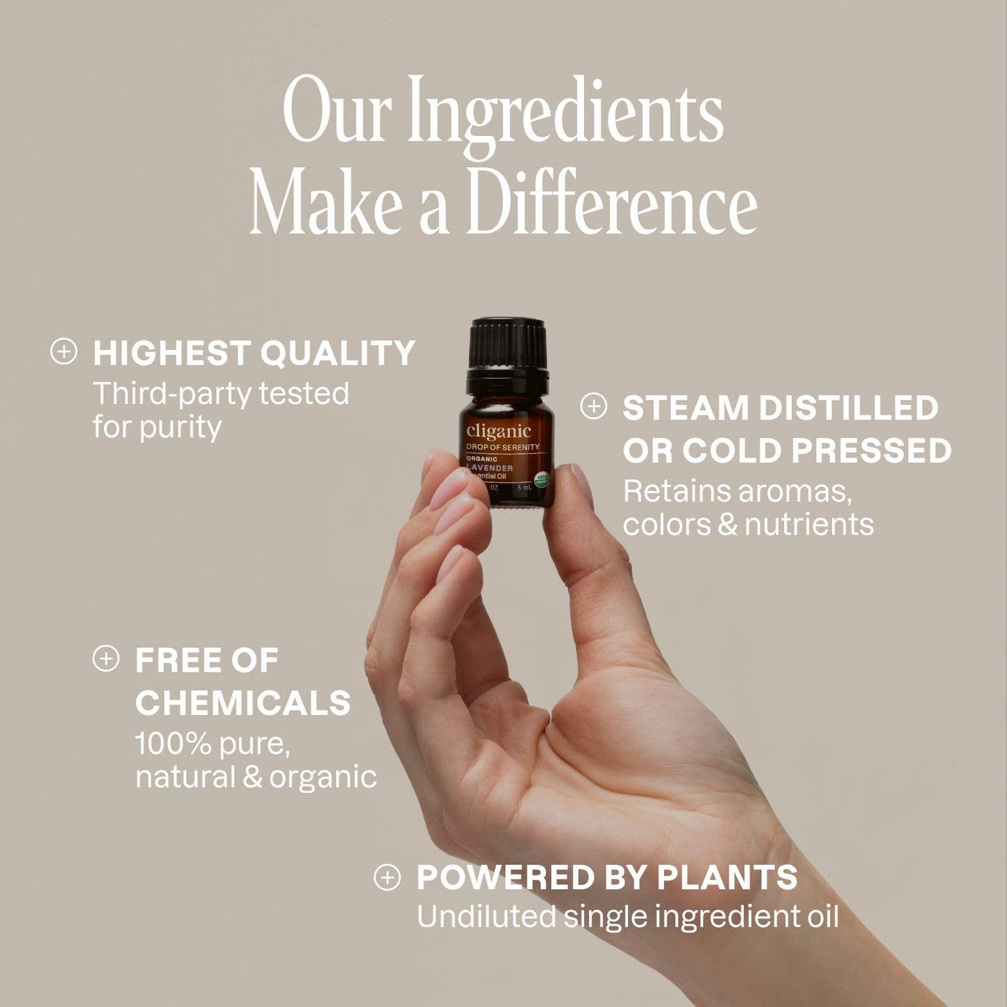 Cliganic - Essential Oils Set - Organic Aromatherapy Set Top 8 (5ml)